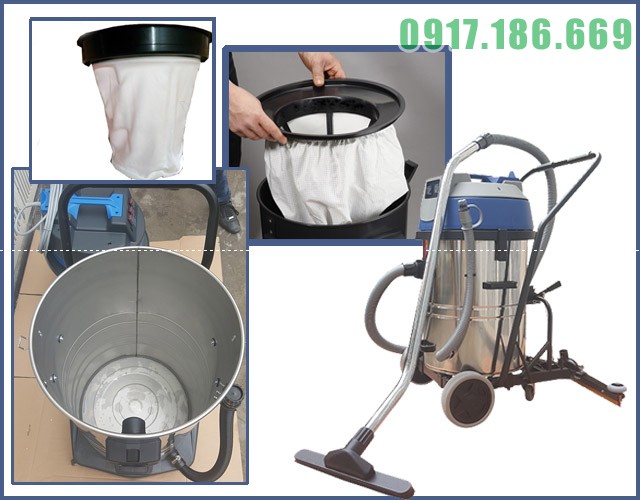 máy hút bụi công nghiệp 2 motor Palada 60-2-04